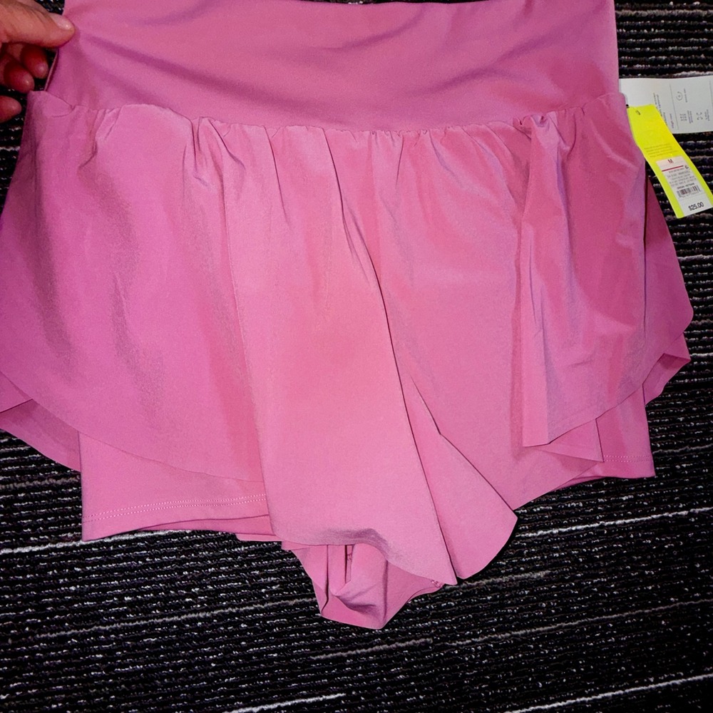 All In Motion Active Light Run Shorts Womens M Mauve Pink NEW High Rise Skort